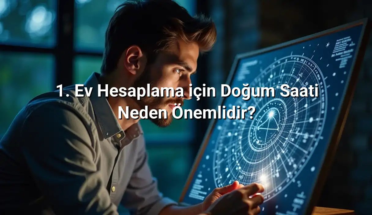 1. Ev Hesaplama için Doğum Saati Neden Önemlidir? - 1. Ev Hesaplama