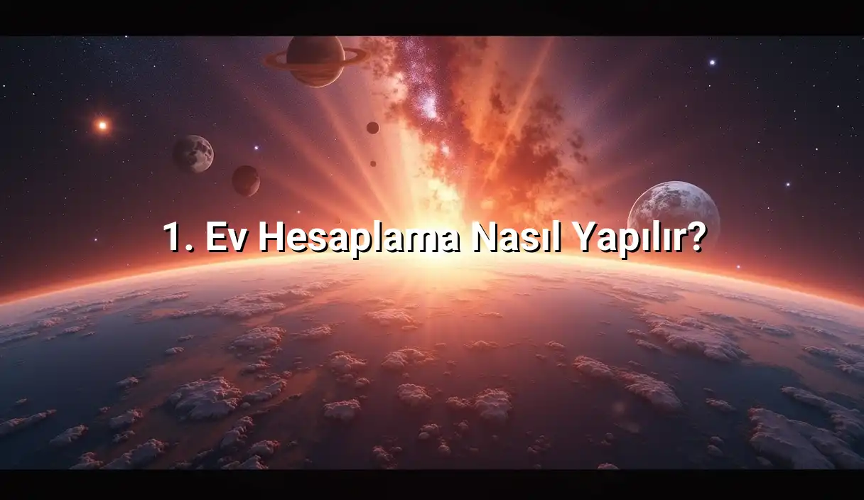1. Ev Hesaplama Nasıl Yapılır? - 1. Ev Hesaplama