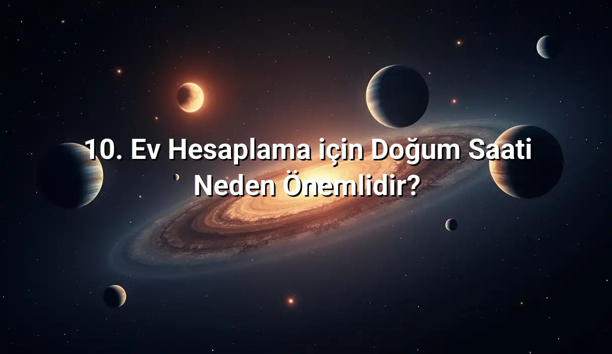 10. Ev Hesaplama için Doğum Saati Neden Önemlidir? - 10. Ev Hesaplama