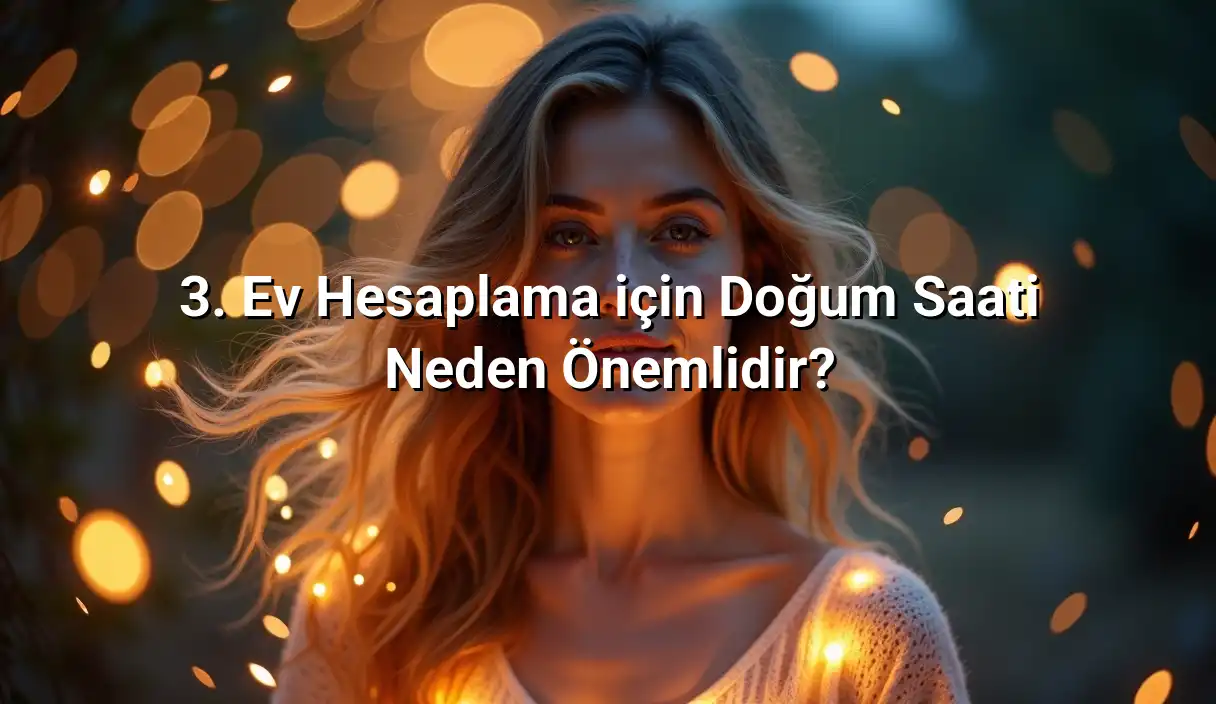 3. Ev Hesaplama için Doğum Saati Neden Önemlidir? - 3. Ev Hesaplama