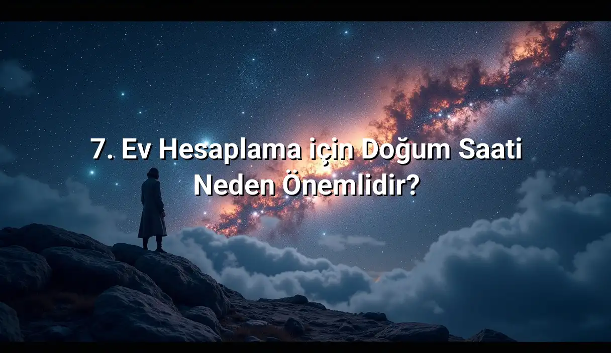 7. Ev Hesaplama için Doğum Saati Neden Önemlidir? - 7. Ev Hesaplama