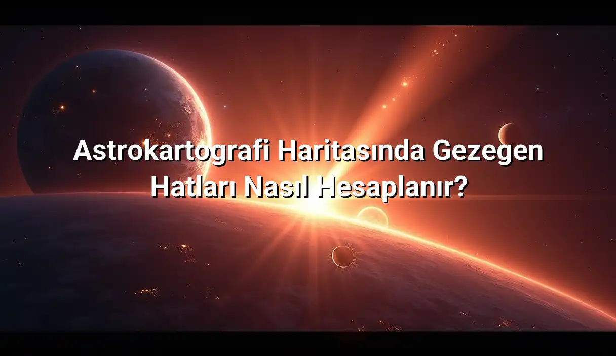 Astrokartografi Haritasında Gezegen Hatları Nasıl Hesaplanır? - Astrokartografi Haritası Hesaplama