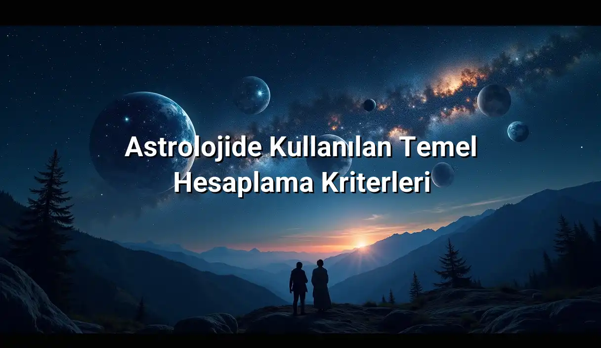 Astrolojide Kullanılan Temel Hesaplama Kriterleri - Burç Hesaplama Neye Göre Değişir? Astrolojide Hesaplama Mantığı