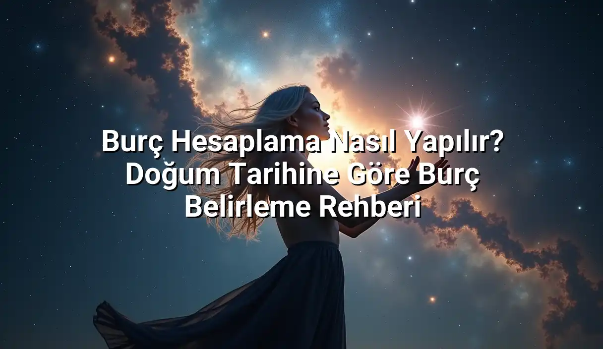 Burç Hesaplama Nasıl Yapılır? Doğum Tarihine Göre Burç Belirleme Rehberi hakkında astrolojik görsel
