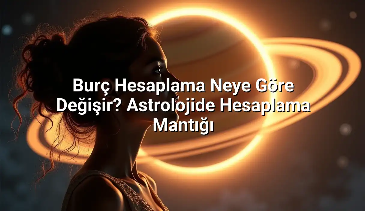 Burç Hesaplama Neye Göre Değişir? Astrolojide Hesaplama Mantığı hakkında astrolojik görsel