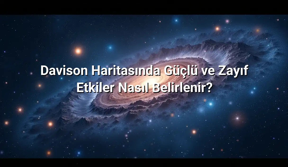 Davison Haritasında Güçlü ve Zayıf Etkiler Nasıl Belirlenir? - Davison İlişki Haritası Hesaplama