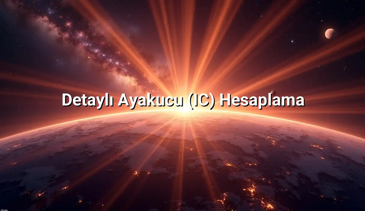 Detaylı Ayakucu (IC) Hesaplama - Ayakucu Burcu Hesaplama