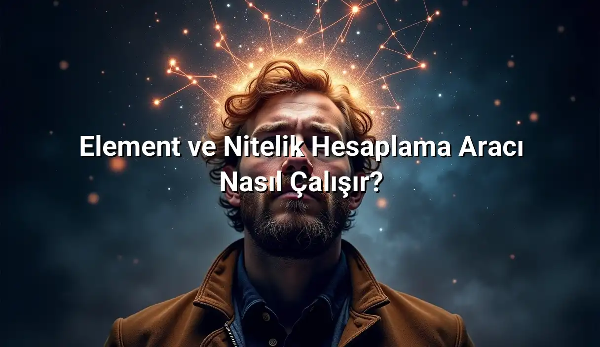 Element ve Nitelik Hesaplama Aracı Nasıl Çalışır? - Element ve Nitelik Dağılımı Hesaplama