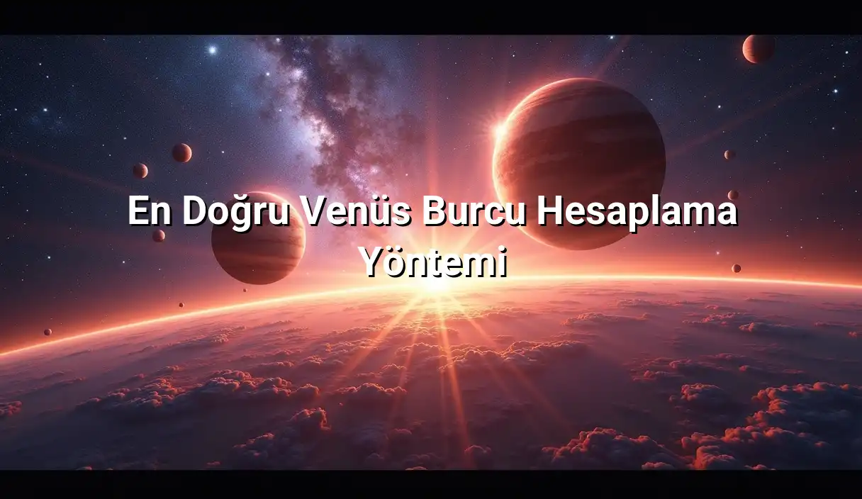 En Doğru Venüs Burcu Hesaplama Yöntemi - Venüs Burcu Hesaplama