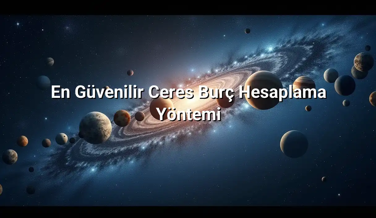 En Güvenilir Ceres Burç Hesaplama Yöntemi - Ceres Burcu Hesaplama