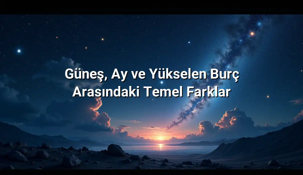 Güneş, Ay ve Yükselen Burç Arasındaki Temel Farklar - Güneş Burcu, Ay Burcu ve Yükselen Burç Neye Göre Belirlenir?