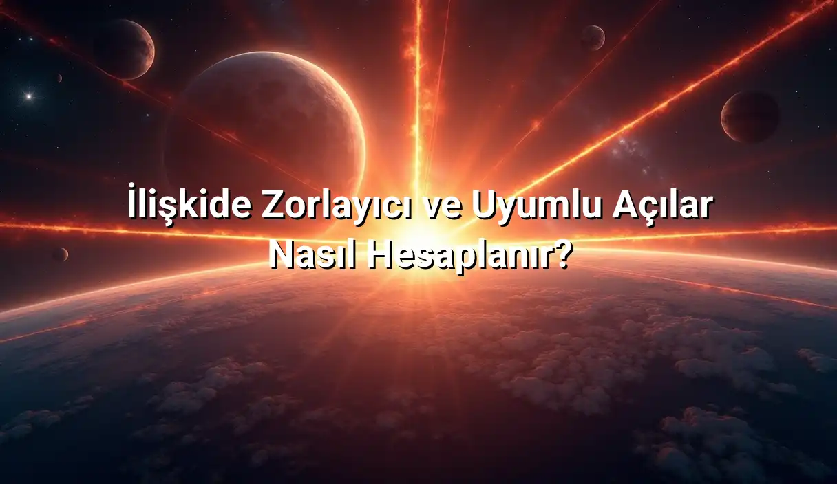 İlişkide Zorlayıcı ve Uyumlu Açılar Nasıl Hesaplanır? - Doğum Haritası İlişki Uyumu Hesaplama