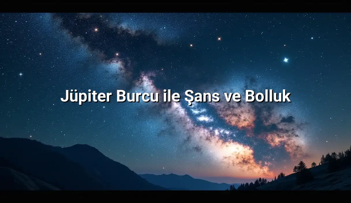 Jüpiter Burcu ile Şans ve Bolluk - Jüpiter Burcu Hesaplama