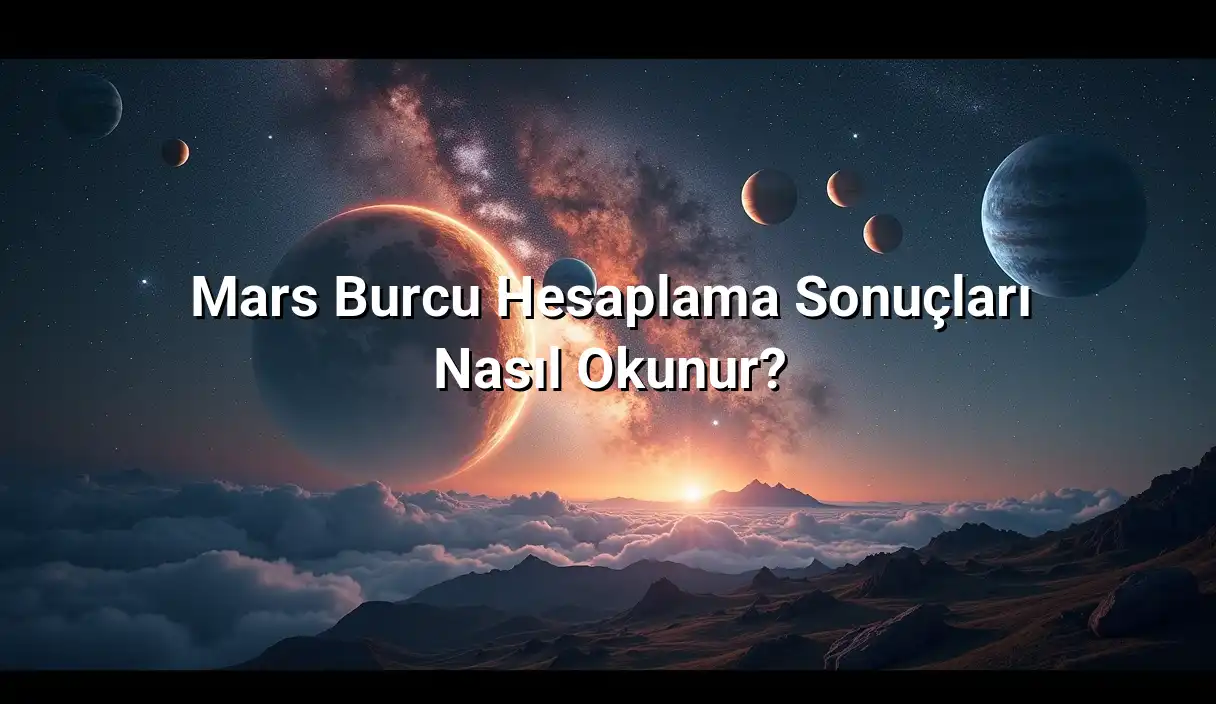 Mars Burcu Hesaplama Sonuçları Nasıl Okunur? - Mars Burcu Hesaplama