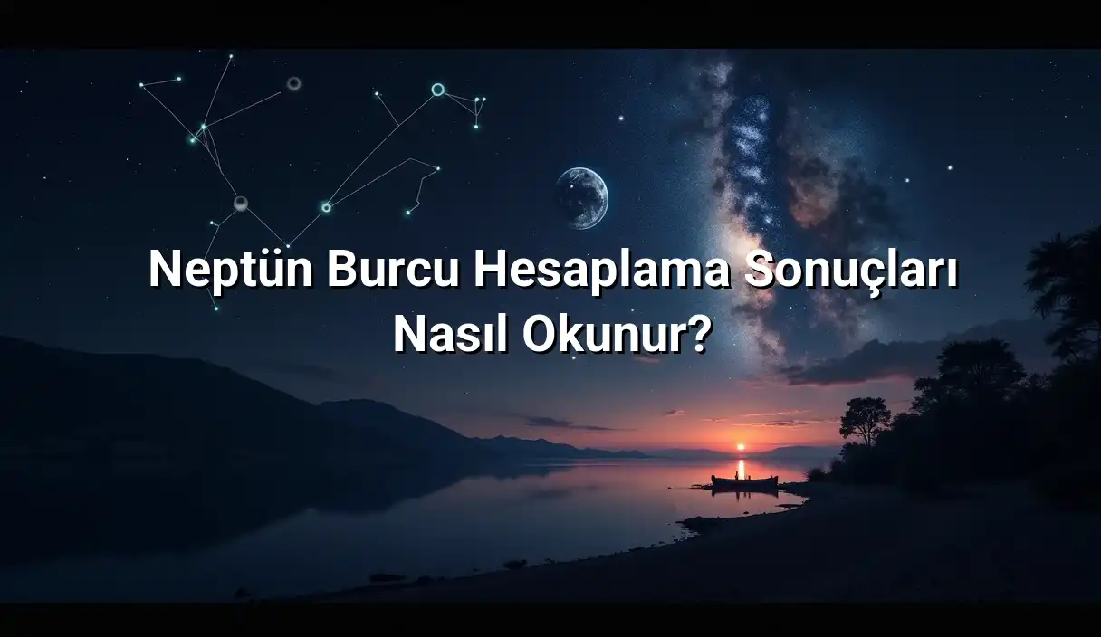 Neptün Burcu Hesaplama Sonuçları Nasıl Okunur? - Neptün Burcu Hesaplama