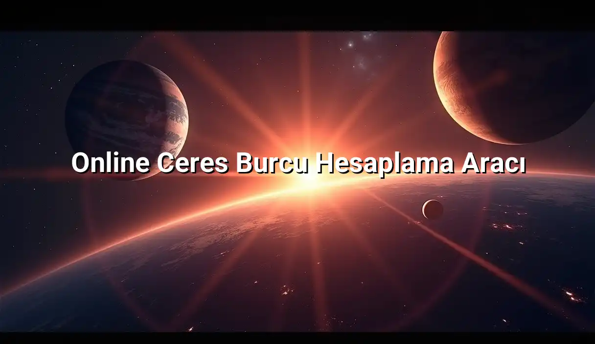 Online Ceres Burcu Hesaplama Aracı - Ceres Burcu Hesaplama