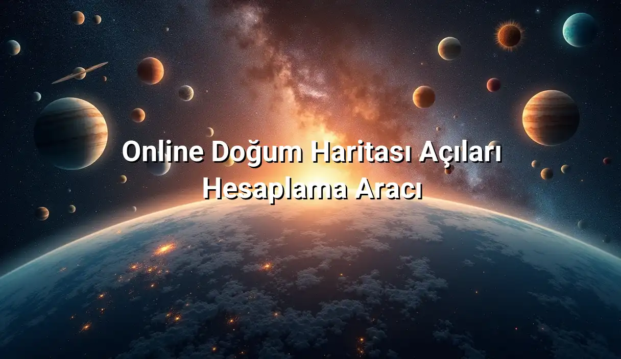 Online Doğum Haritası Açıları Hesaplama Aracı - Doğum Haritası Açı Hesaplama