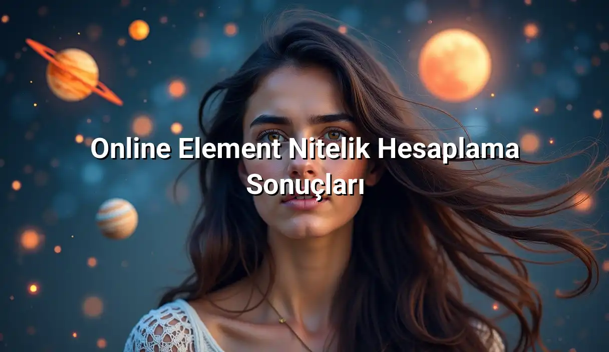 Online Element Nitelik Hesaplama Sonuçları - Element ve Nitelik Dağılımı Hesaplama