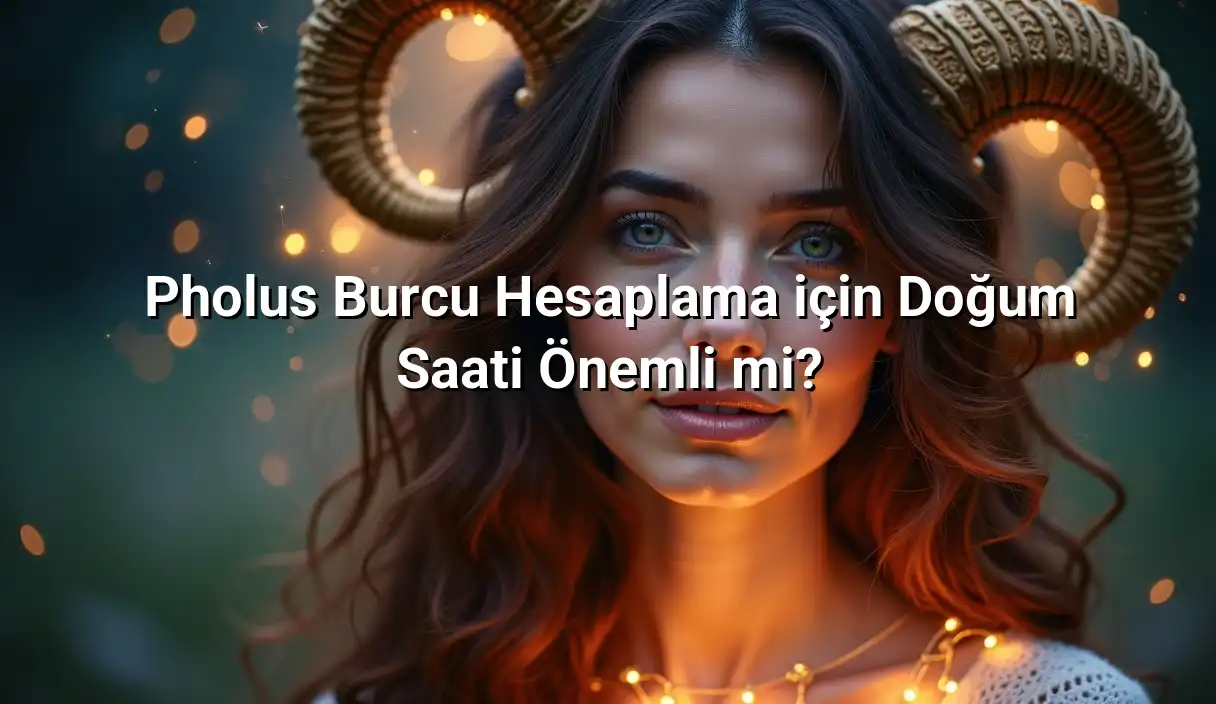 Pholus Burcu Hesaplama için Doğum Saati Önemli mi? - Pholus Burcu Hesaplama