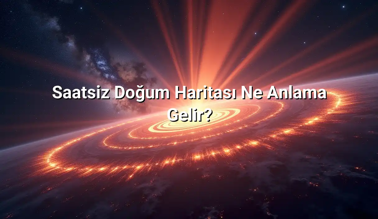 Saatsiz Doğum Haritası Ne Anlama Gelir? - Saatsiz Doğum Haritası Hesaplama