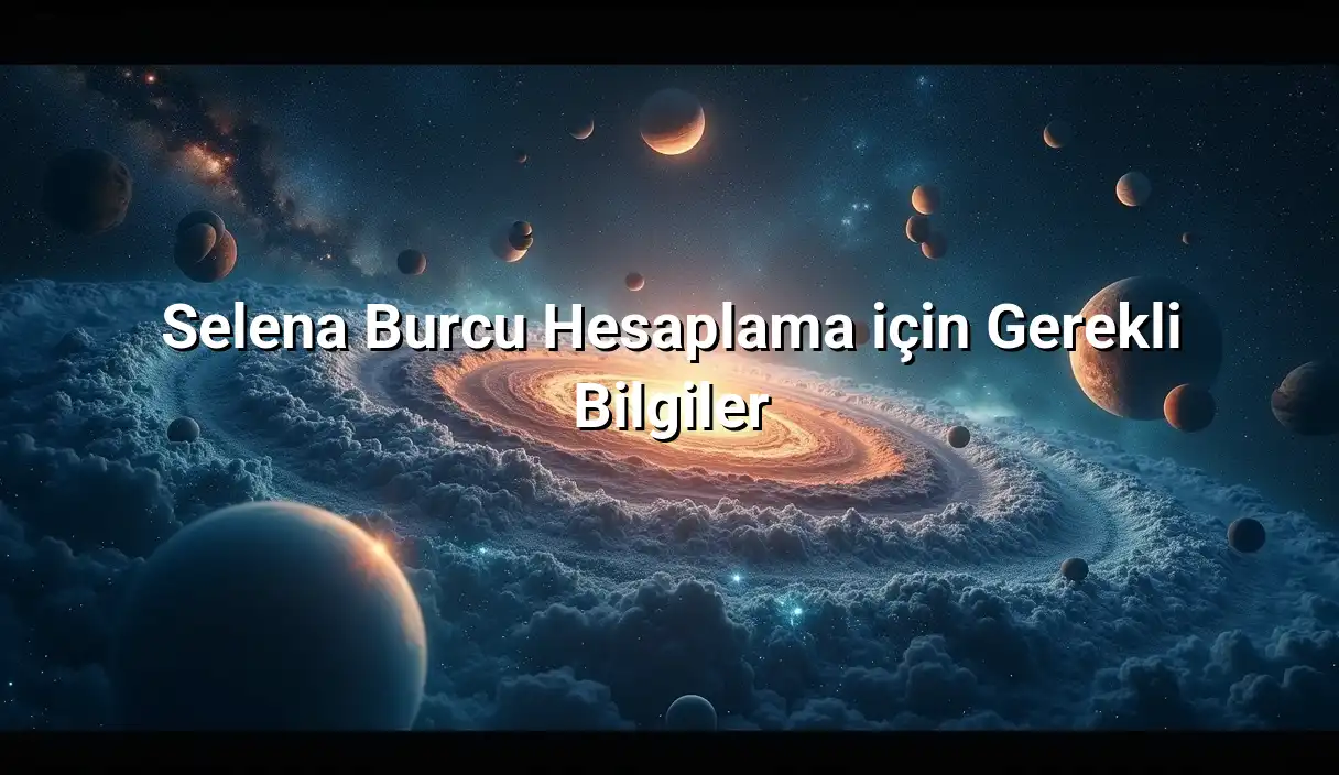 Selena Burcu Hesaplama için Gerekli Bilgiler - Selena Burcu Hesaplama