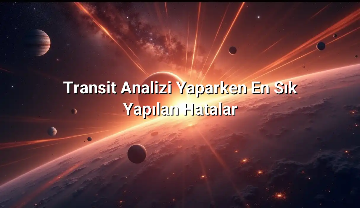 Transit Analizi Yaparken En Sık Yapılan Hatalar - Transit Haritası Hesaplama