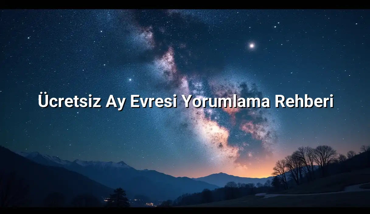 Ücretsiz Ay Evresi Yorumlama Rehberi - Ay Evresi Hesaplama