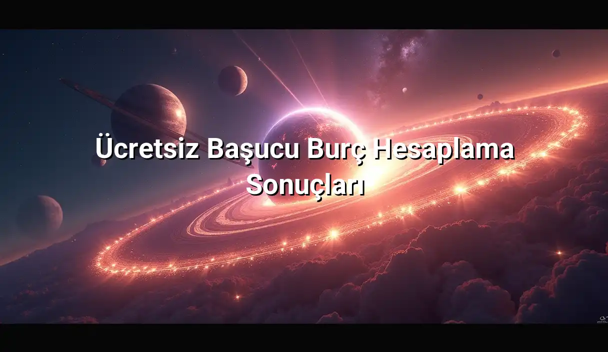 Ücretsiz Başucu Burç Hesaplama Sonuçları - Başucu Burcu Hesaplama