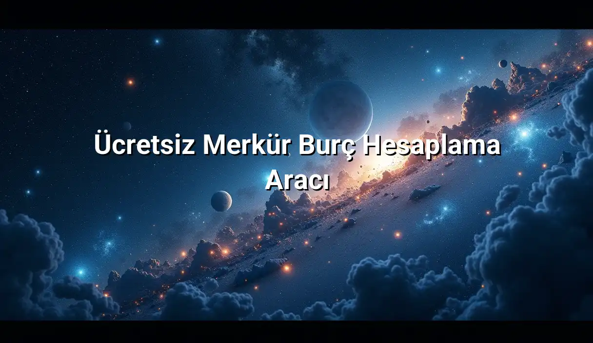Ücretsiz Merkür Burç Hesaplama Aracı - Merkür Burcu Hesaplama