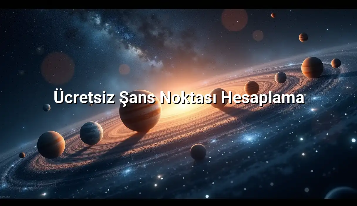 Ücretsiz Şans Noktası Hesaplama - Şans Noktası Hesaplama