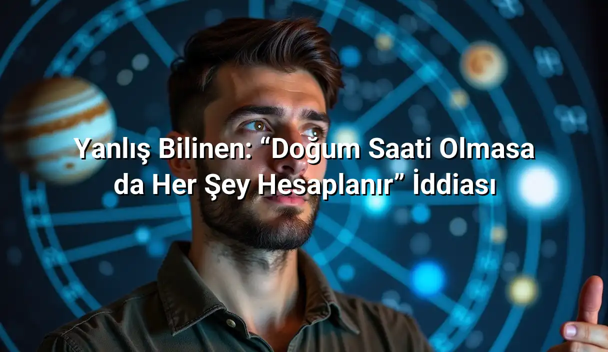Yanlış Bilinen: “Doğum Saati Olmasa da Her Şey Hesaplanır” İddiası