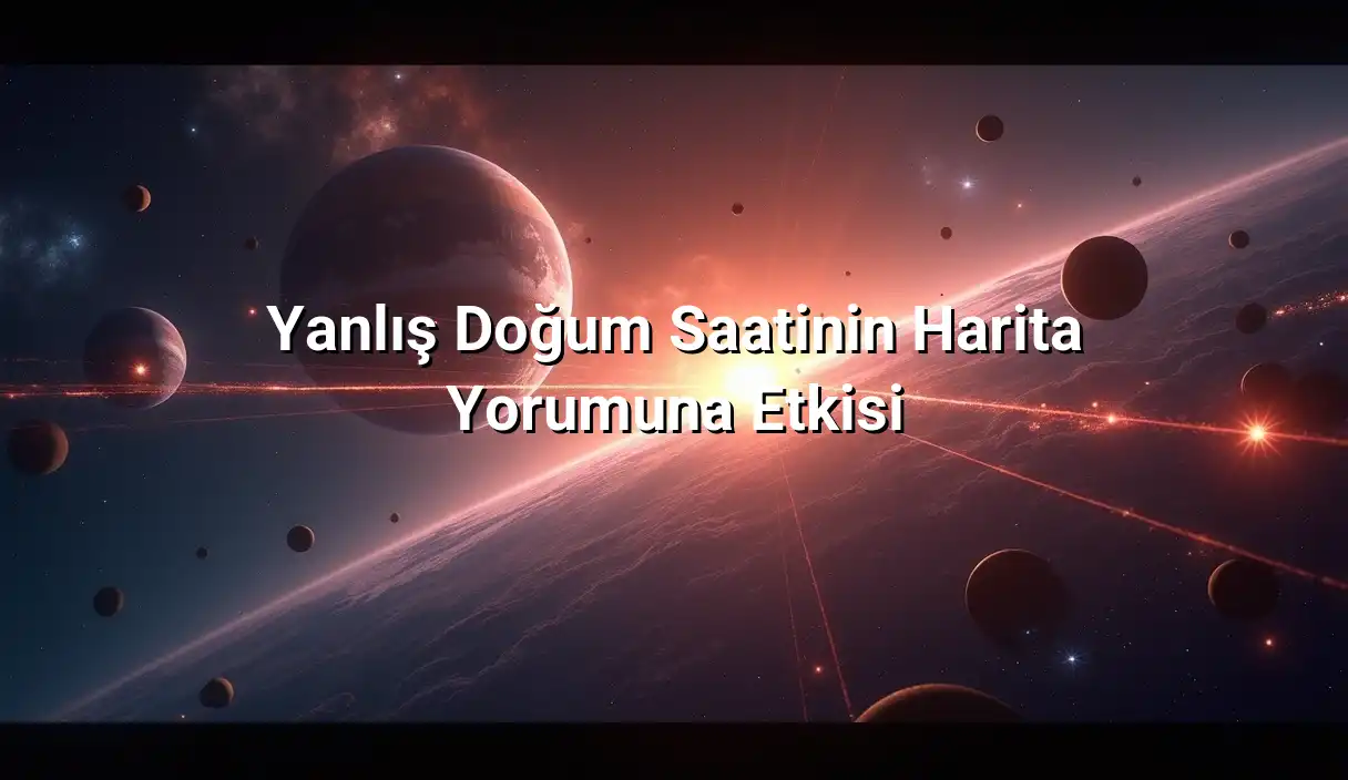 Yanlış Doğum Saatinin Harita Yorumuna Etkisi - Rektifikasyon Hesaplama