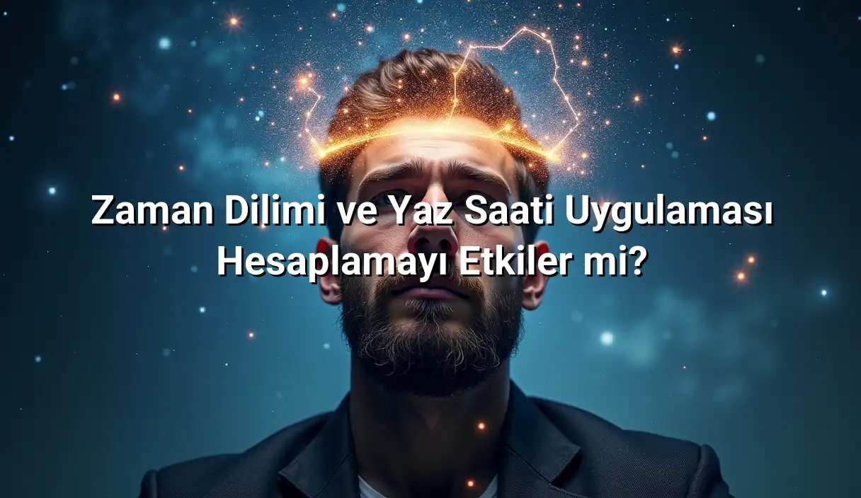 Zaman Dilimi ve Yaz Saati Uygulaması Hesaplamayı Etkiler mi? - Burç Hesaplama Neye Göre Değişir? Astrolojide Hesaplama Mantığı