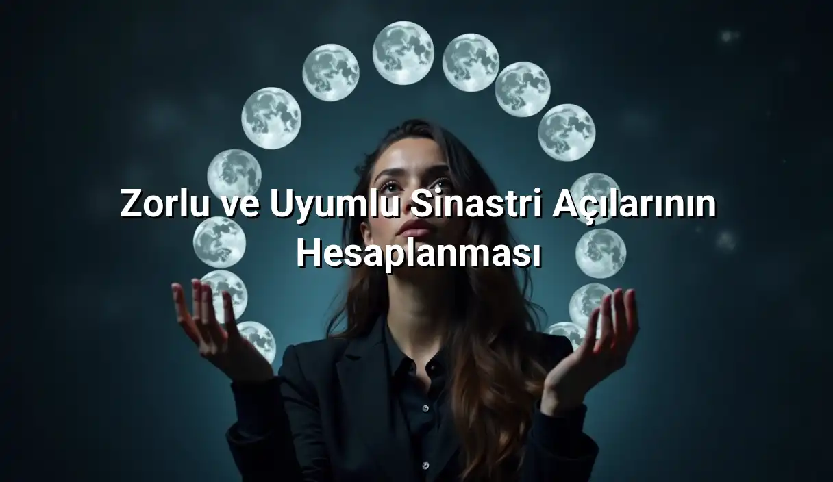 Zorlu ve Uyumlu Sinastri Açılarının Hesaplanması - Sinastri Haritası Hesaplama